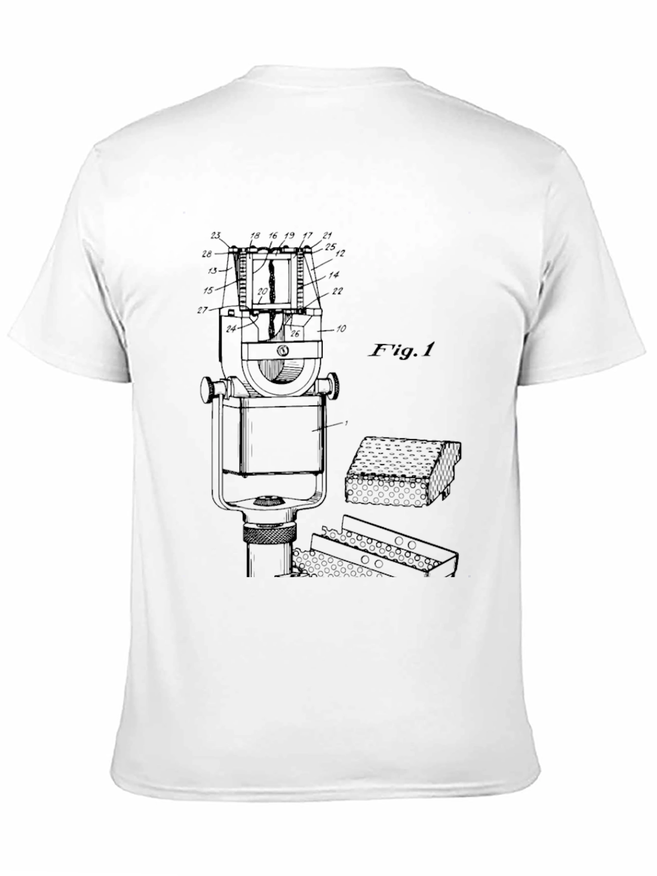 Technical Drawing T-Shirt - Black