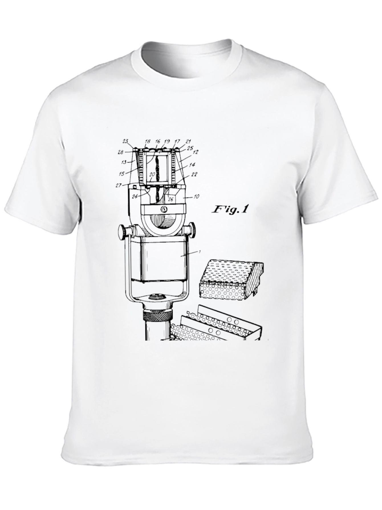 Technical Drawing T-Shirt - Black