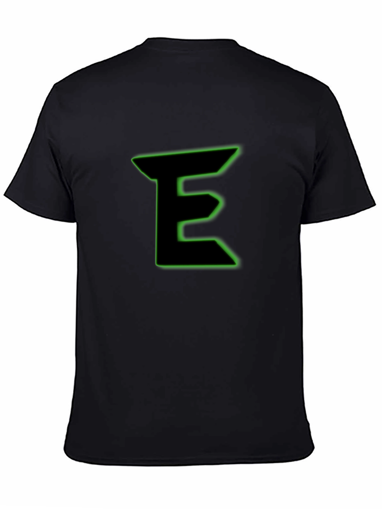 Neon E Graphic Black Tee