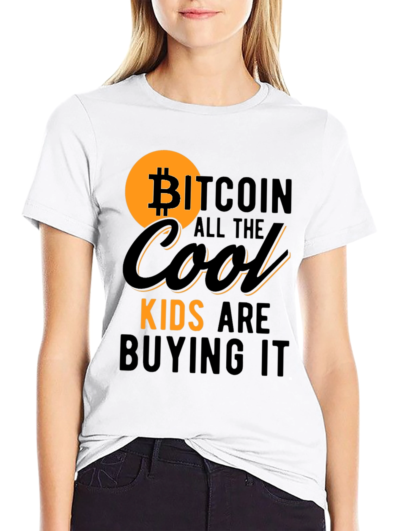 Bitcoin Cool Kids T-Shirt - Black Crypto Tee
