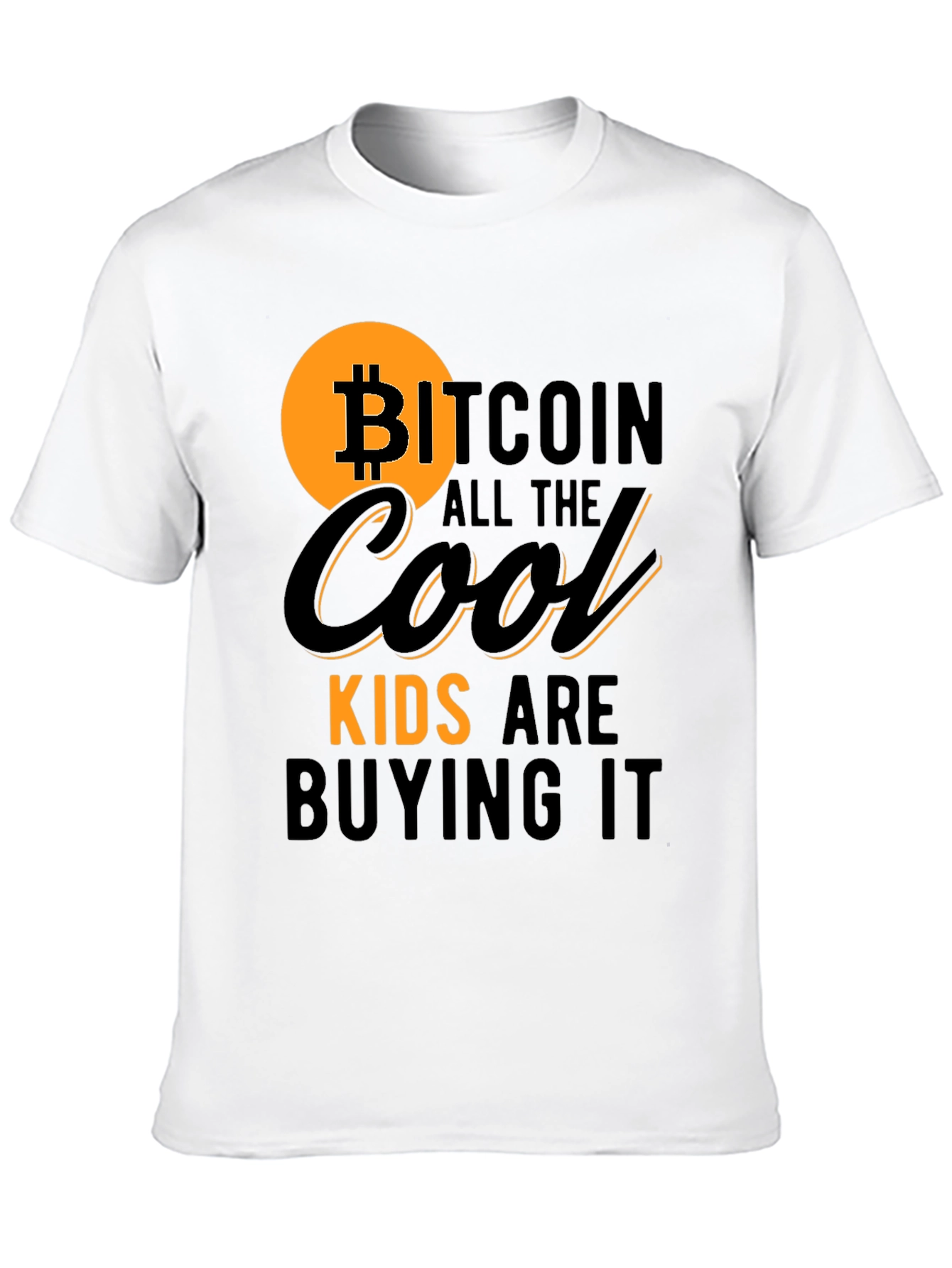 Bitcoin Cool Kids T-Shirt - Black Crypto Tee