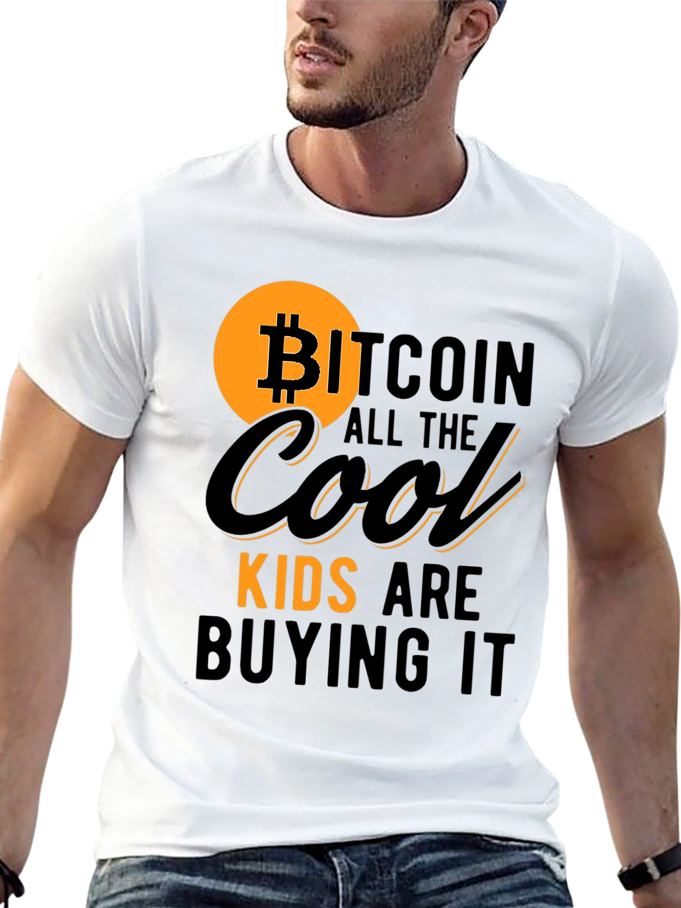Bitcoin Cool Kids T-Shirt - Black Crypto Tee