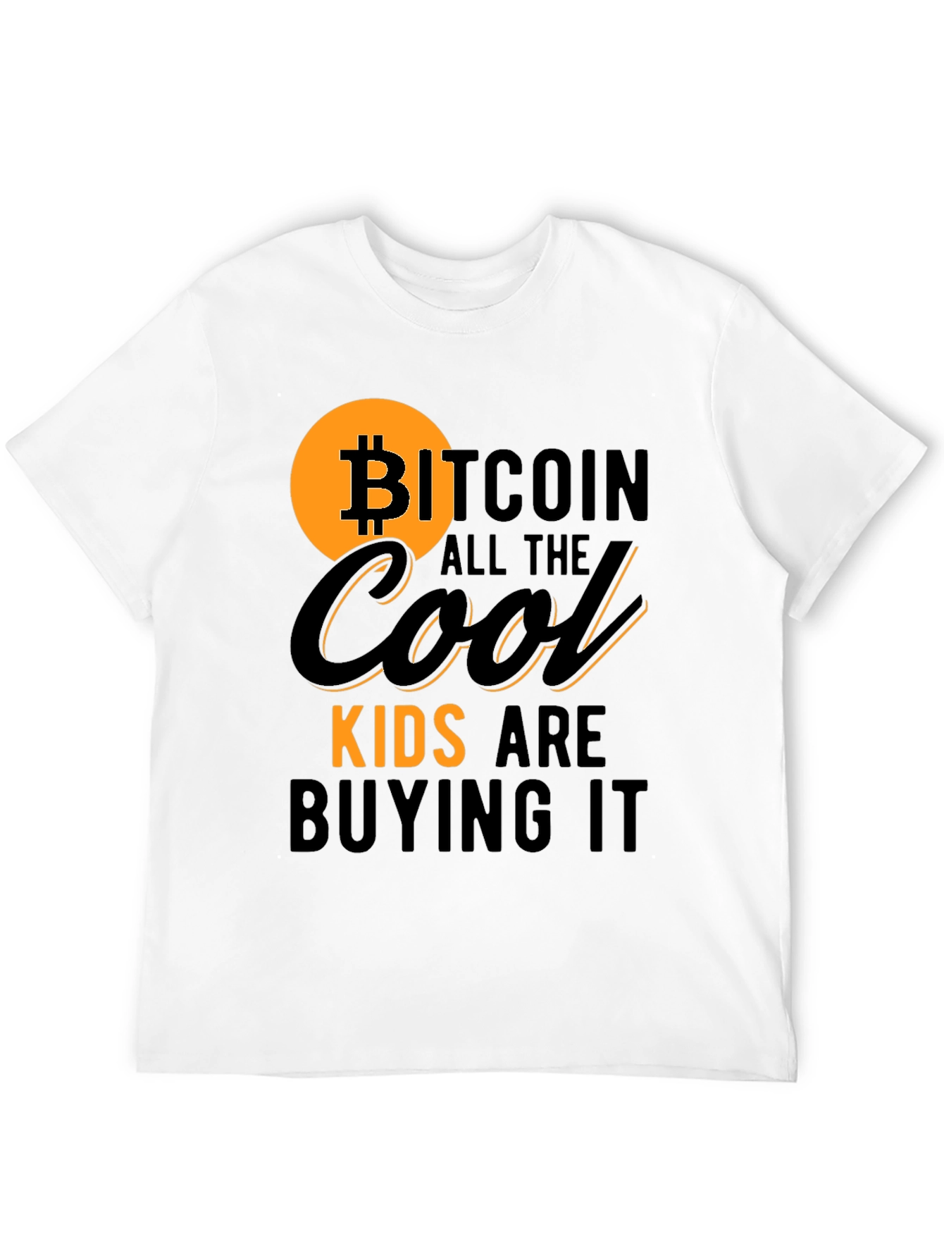 Bitcoin Cool Kids T-Shirt - Black Crypto Tee