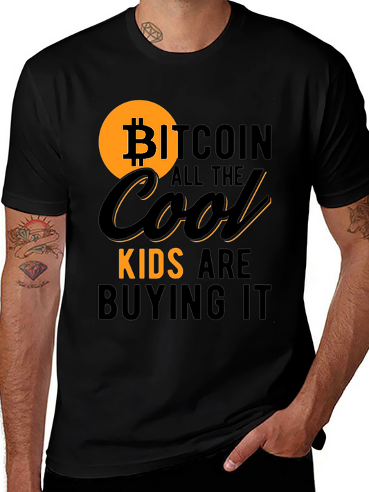 Bitcoin Cool Kids T-Shirt - Black Crypto Tee