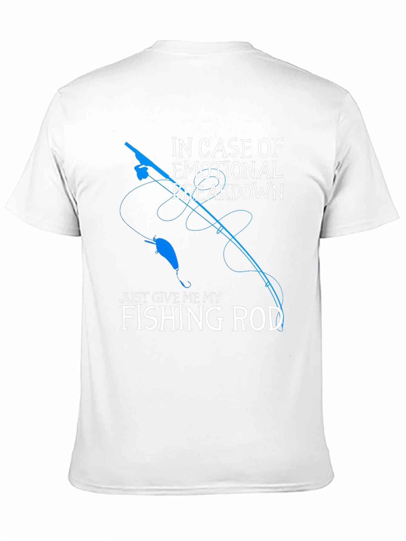 Fishing Rod Emotional Breakdown Graphic Tee