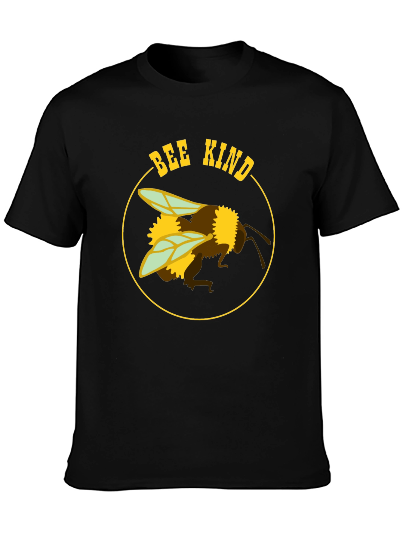 Bee Kind Graphic T-Shirt - Black Cotton Blend
