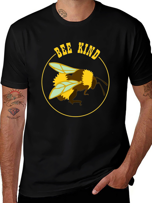 Bee Kind Graphic T-Shirt - Black Cotton Blend