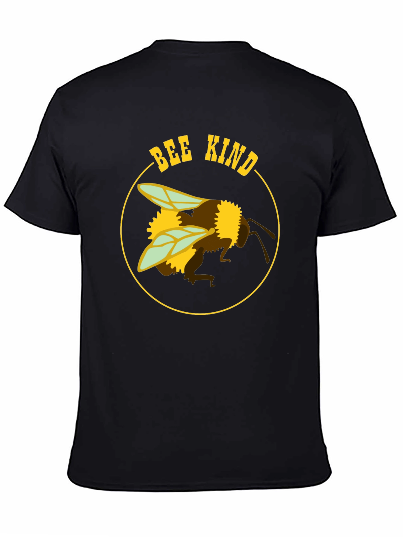 Bee Kind Graphic T-Shirt - Black Cotton Blend