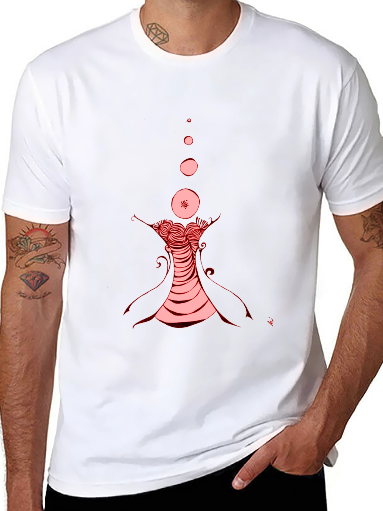 Abstract Art Graphic Tee - Unique Design