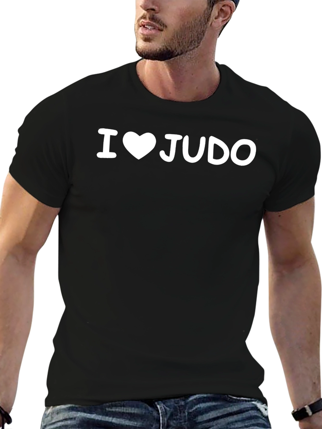 I Love Judo Black T-Shirt