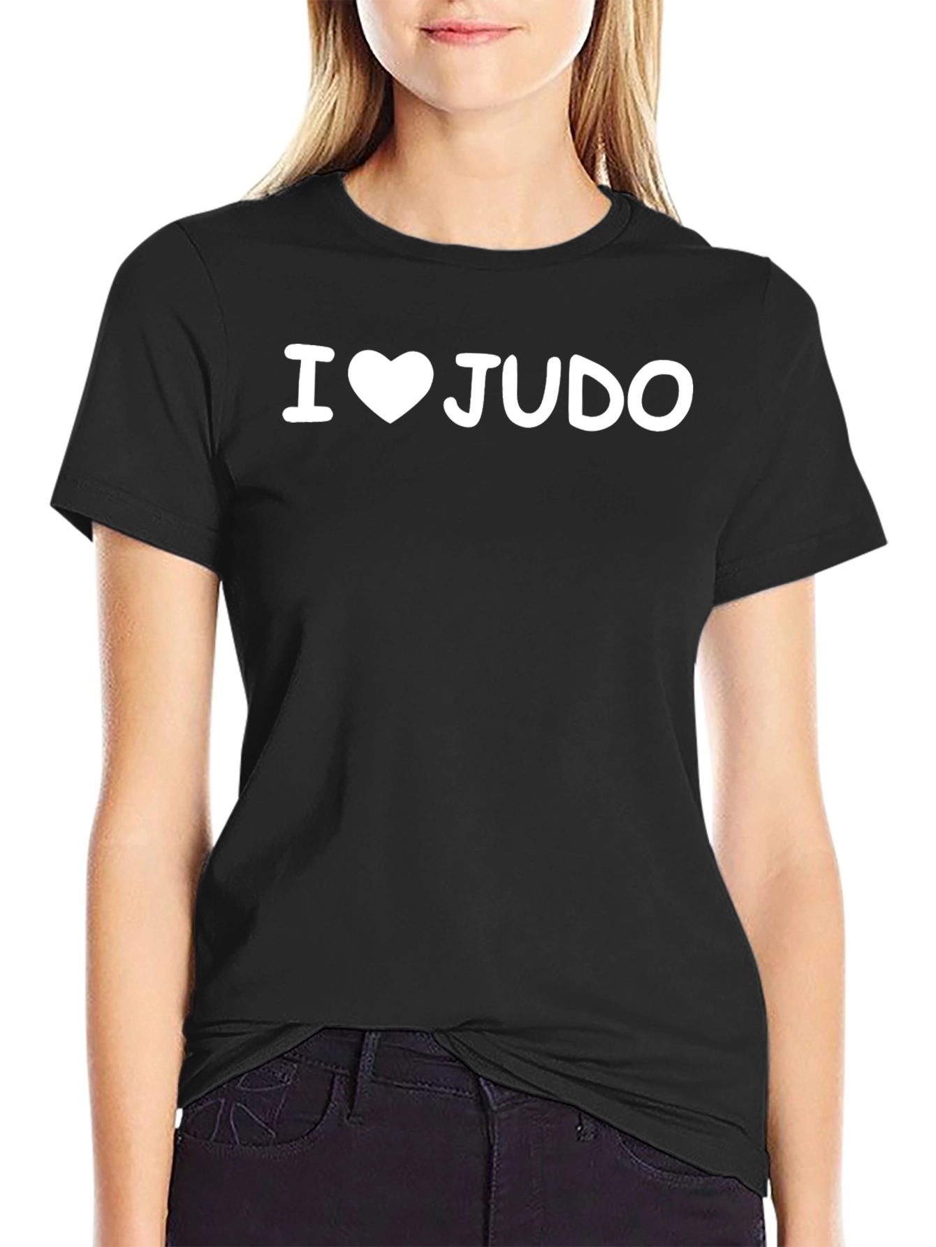 I Love Judo Black T-Shirt