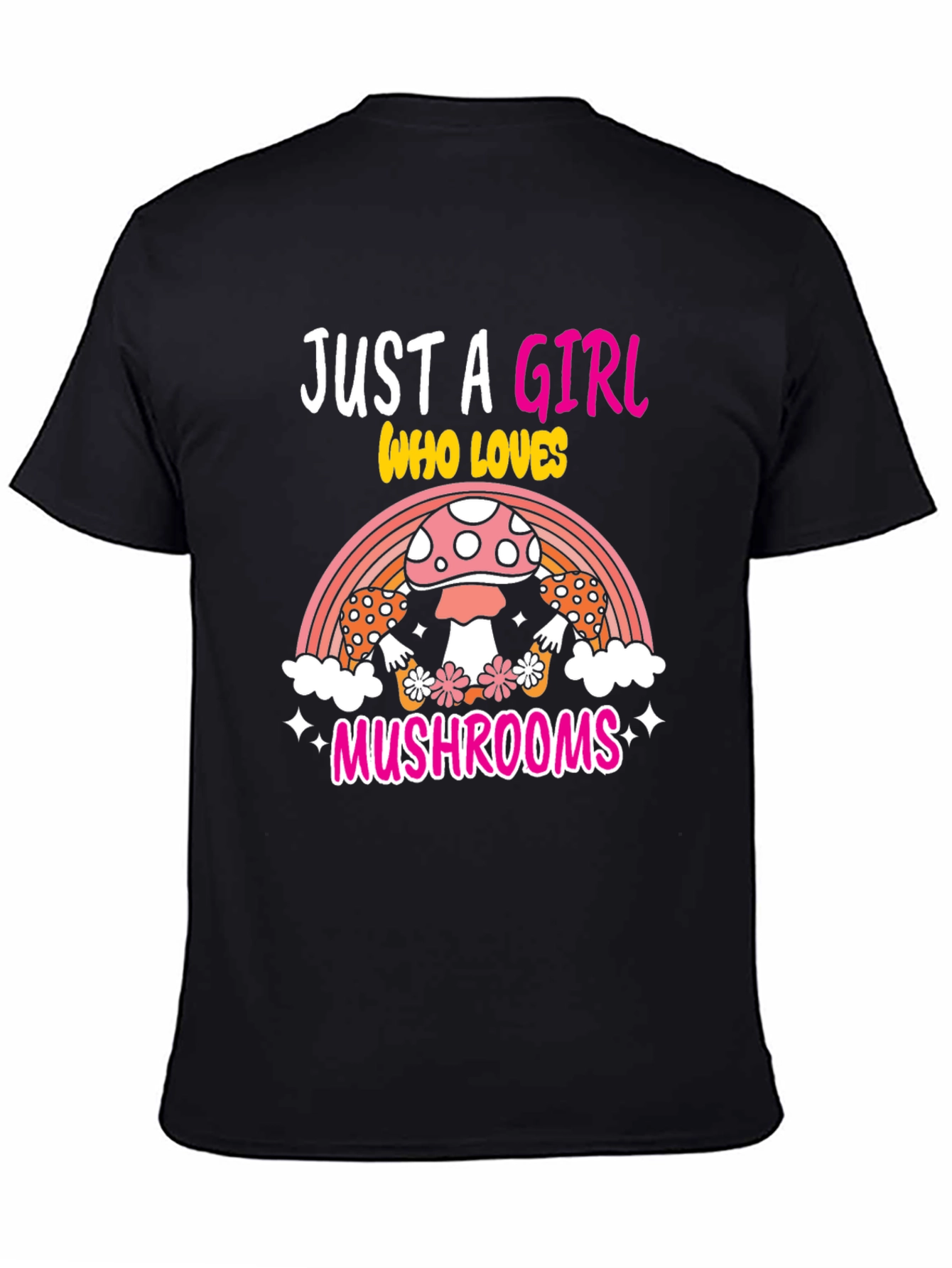 Girl Who Loves Mushrooms Graphic Tee