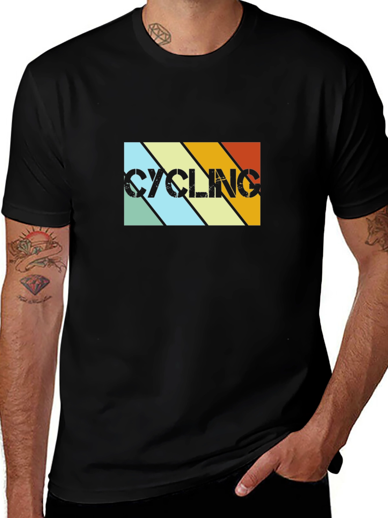 Retro Cycling Graphic T-Shirt