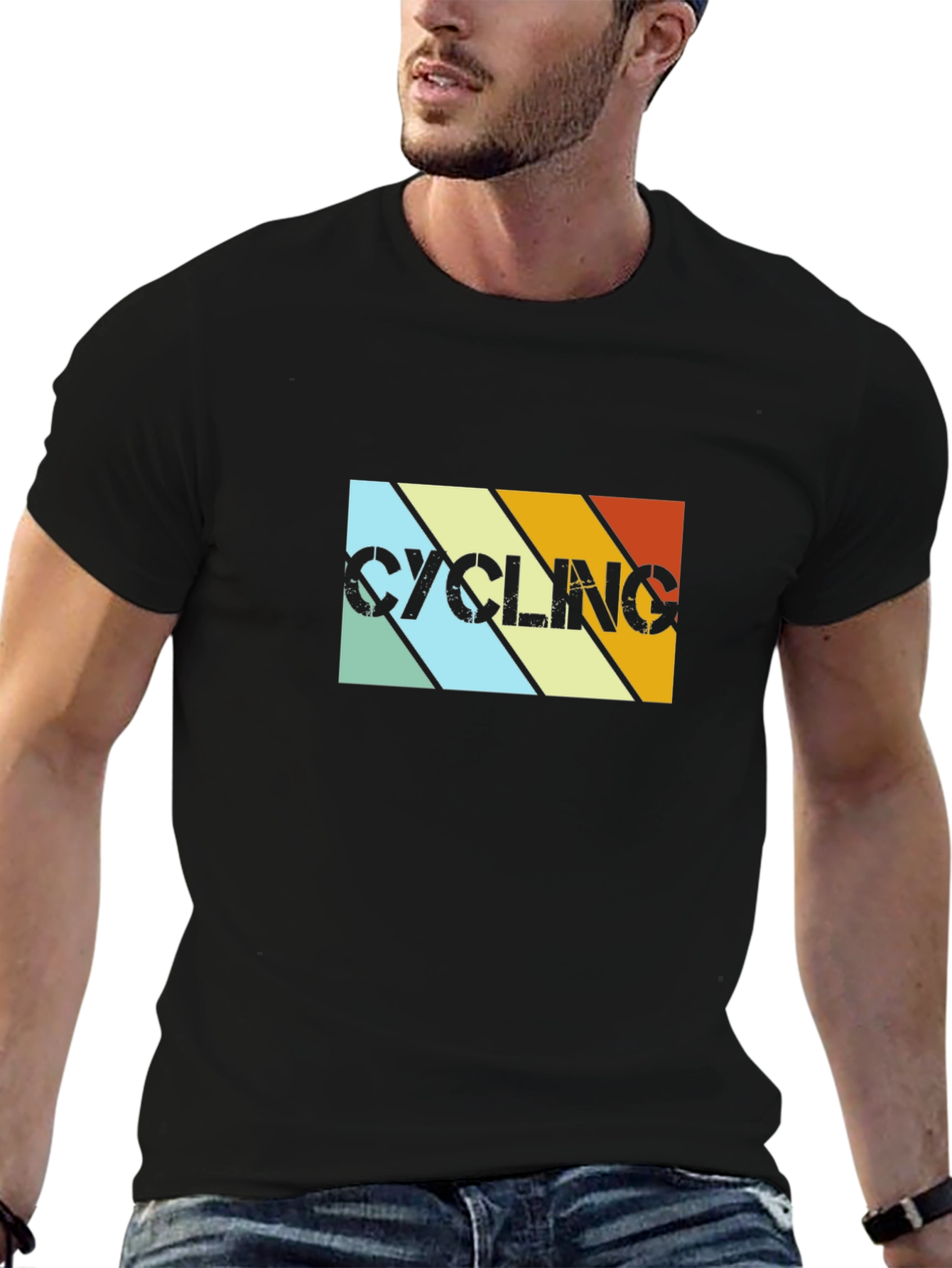 Retro Cycling Graphic T-Shirt