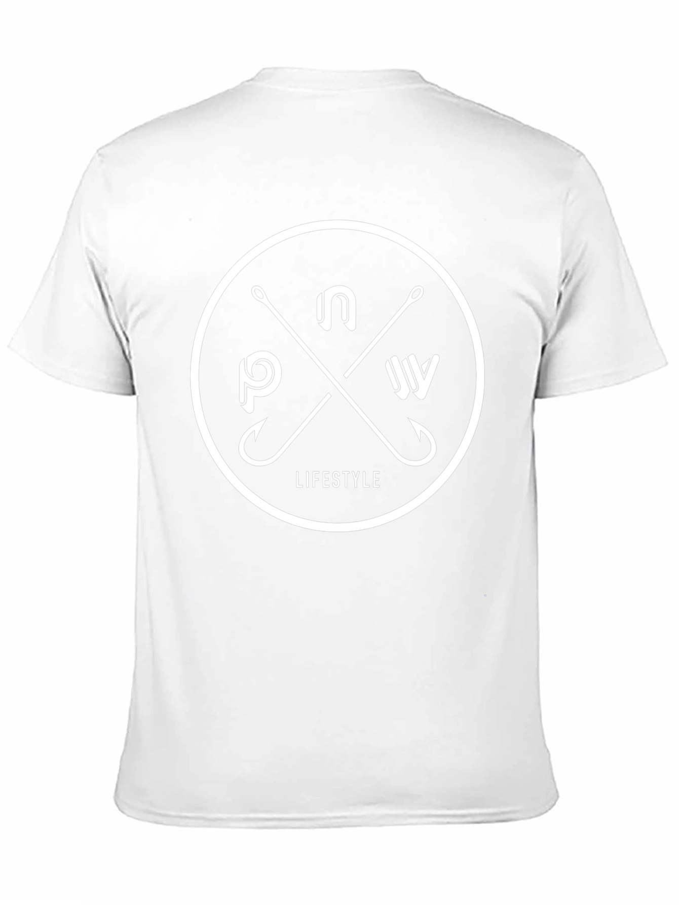 PNW Lifestyle Black Graphic Tee - Fishing Hooks