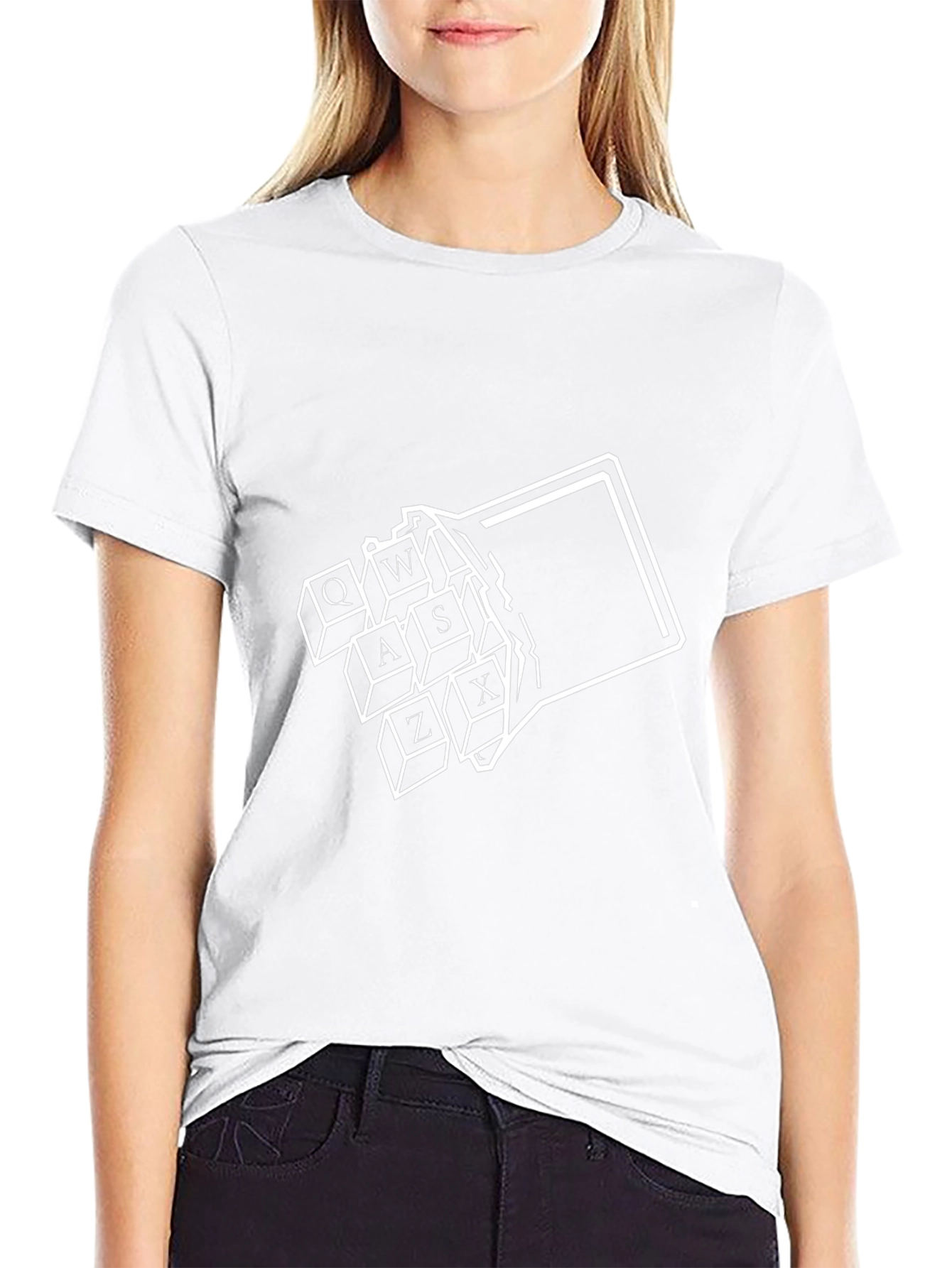 Keyboard Keys Graphic Tee - Gamer Style