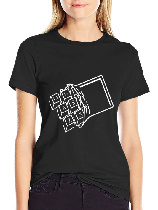 Keyboard Keys Graphic Tee - Gamer Style