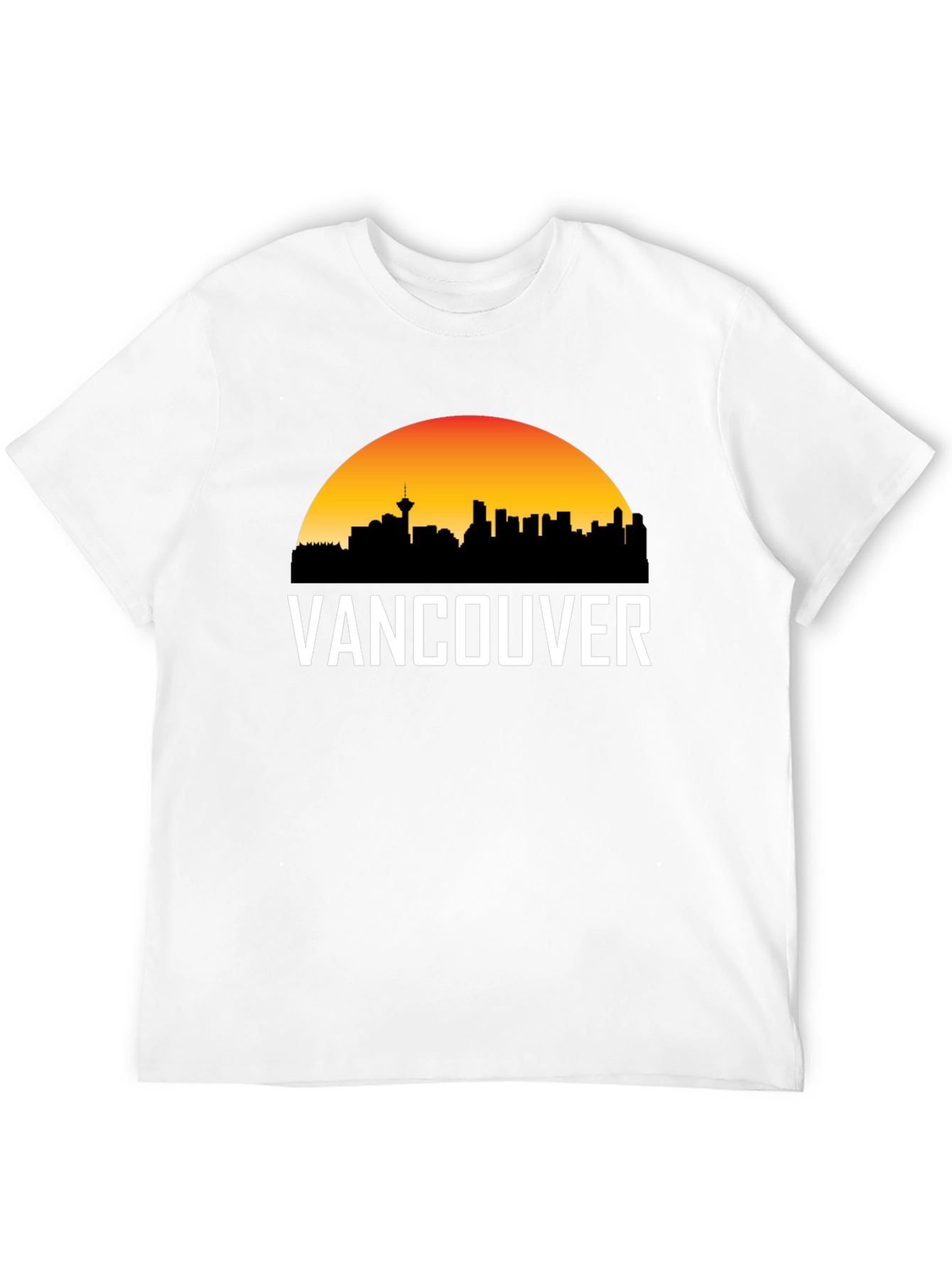 Vancouver Skyline Graphic Tee - Black