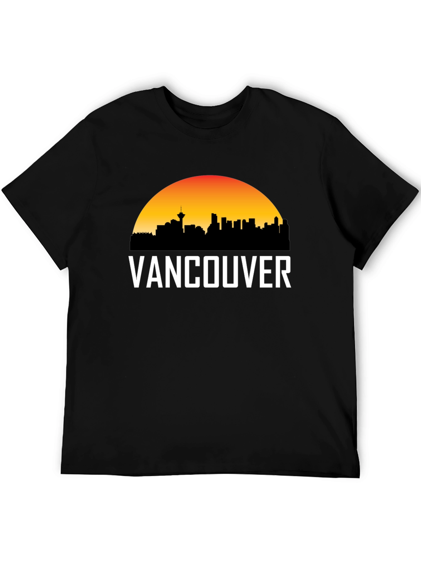 Vancouver Skyline Graphic Tee - Black