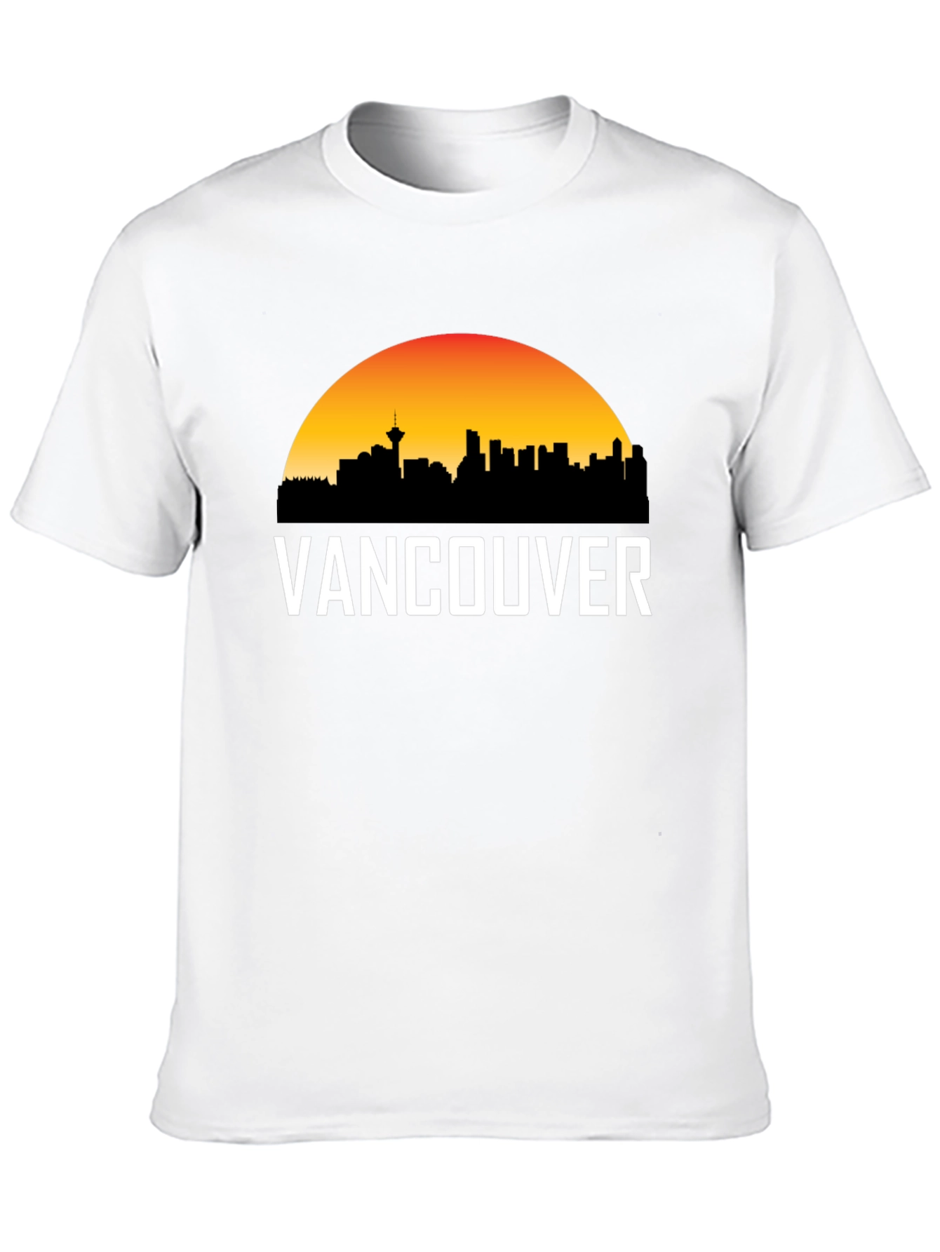 Vancouver Skyline Graphic Tee - Black