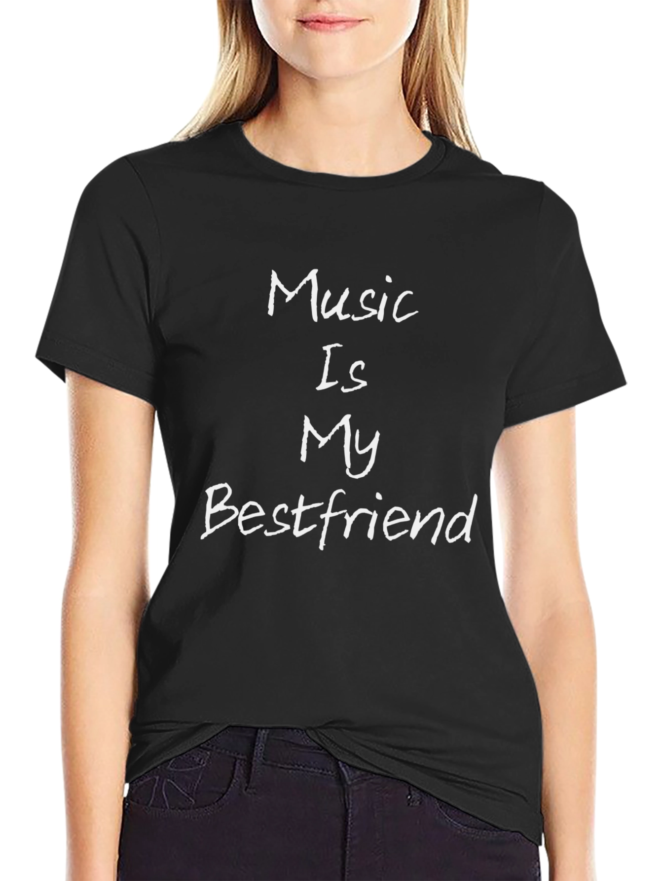 Music Is My Bestfriend Black T-Shirt