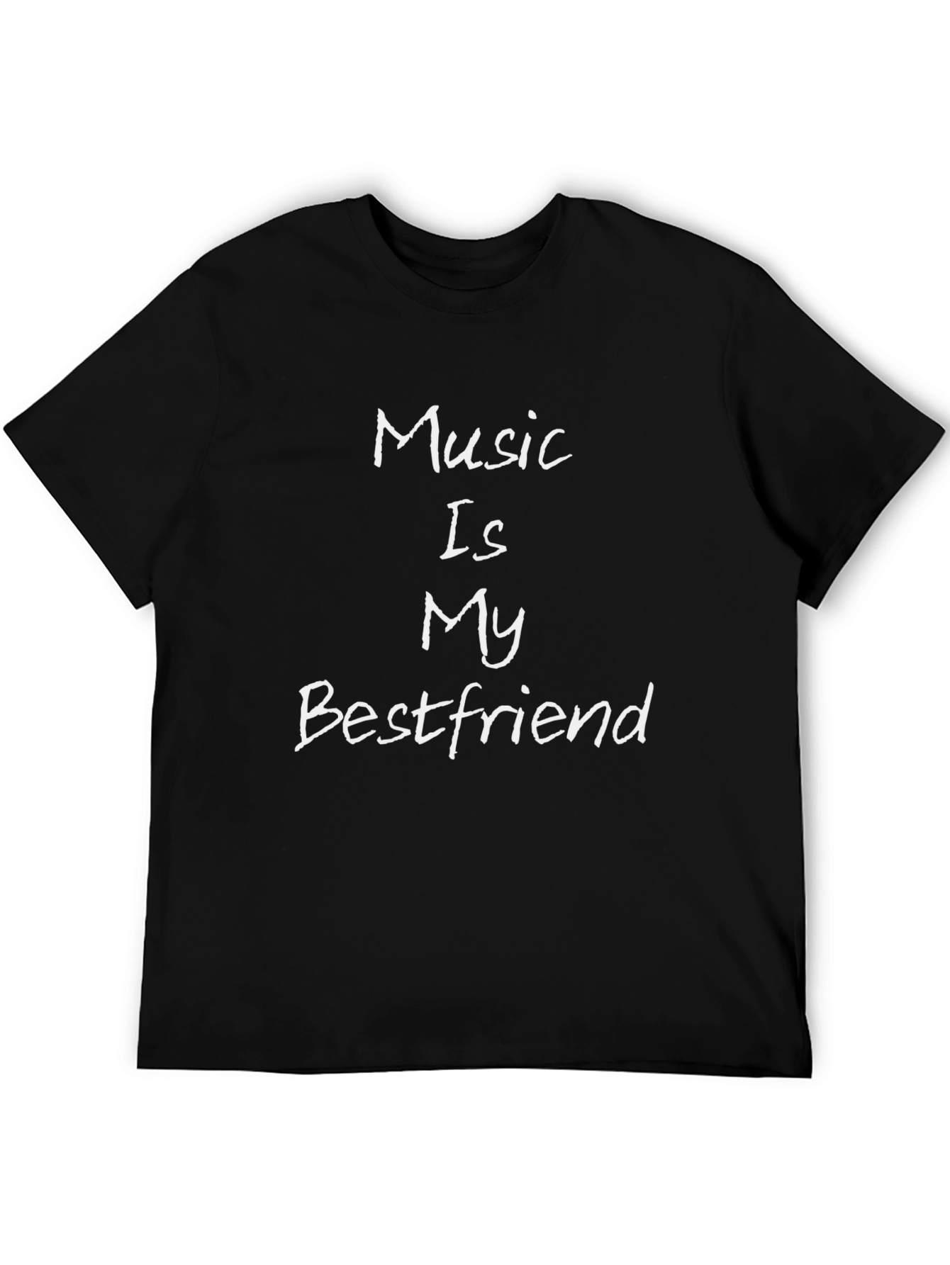 Music Is My Bestfriend Black T-Shirt