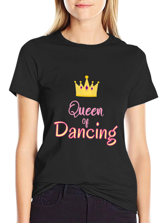 Queen of Dancing Graphic T-Shirt - Black