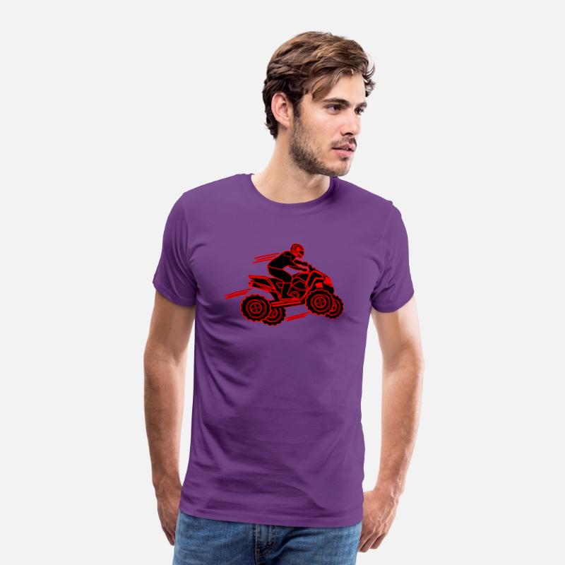 quad bike red and black