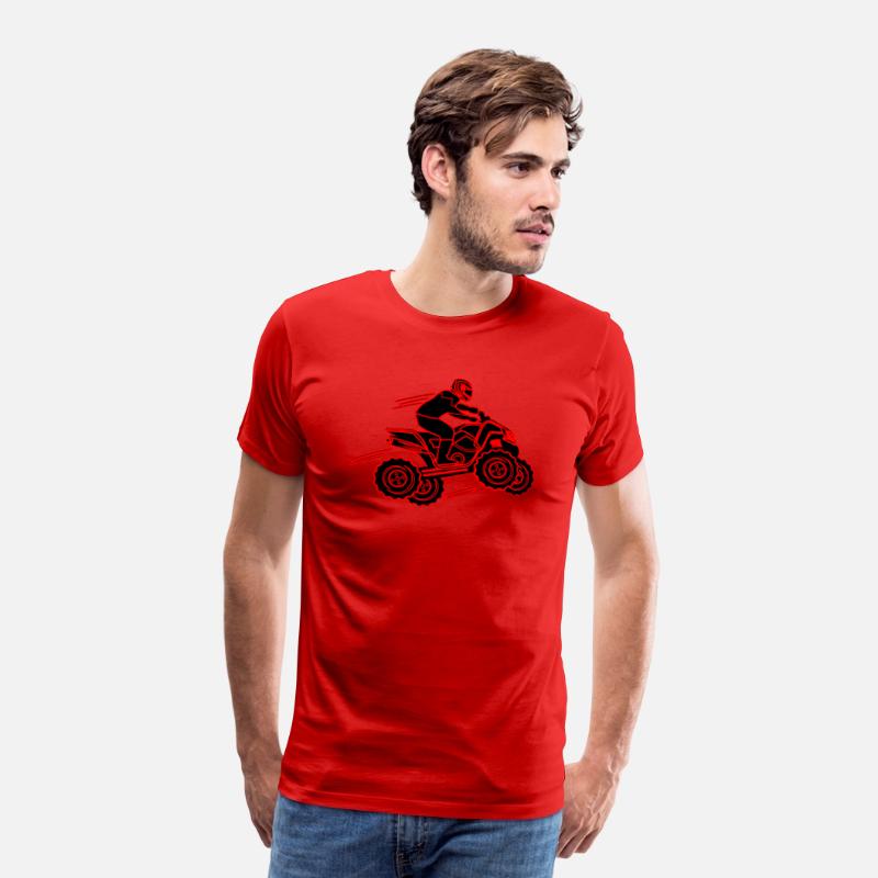 quad bike red and black