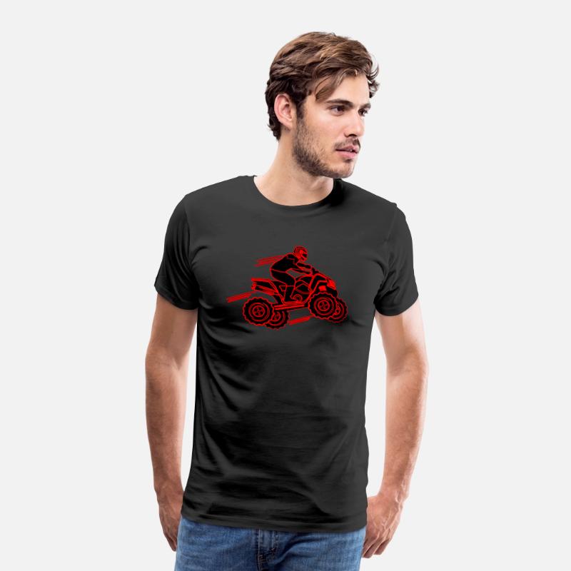 quad bike red and black