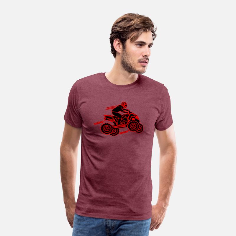quad bike red and black
