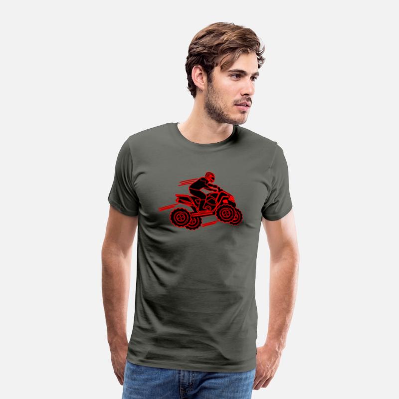 quad bike red and black