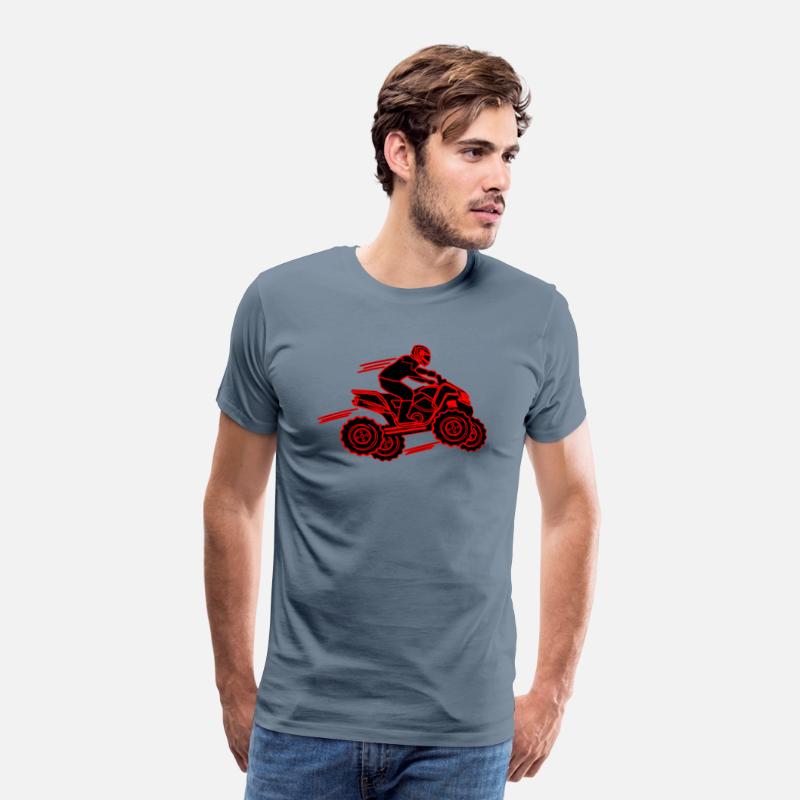 quad bike red and black