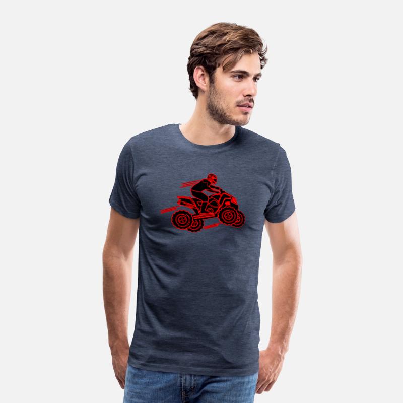 quad bike red and black