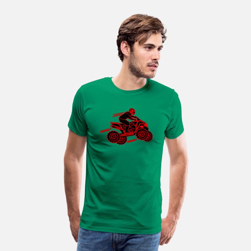 quad bike red and black