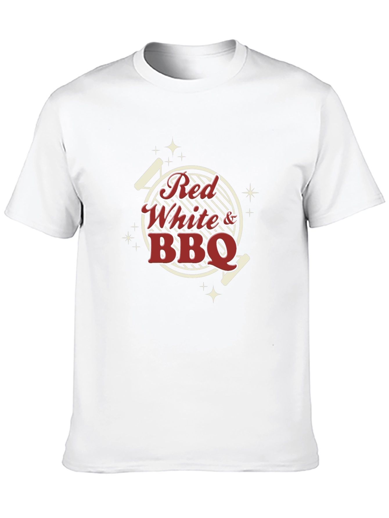 Red White BBQ Graphic T-Shirt