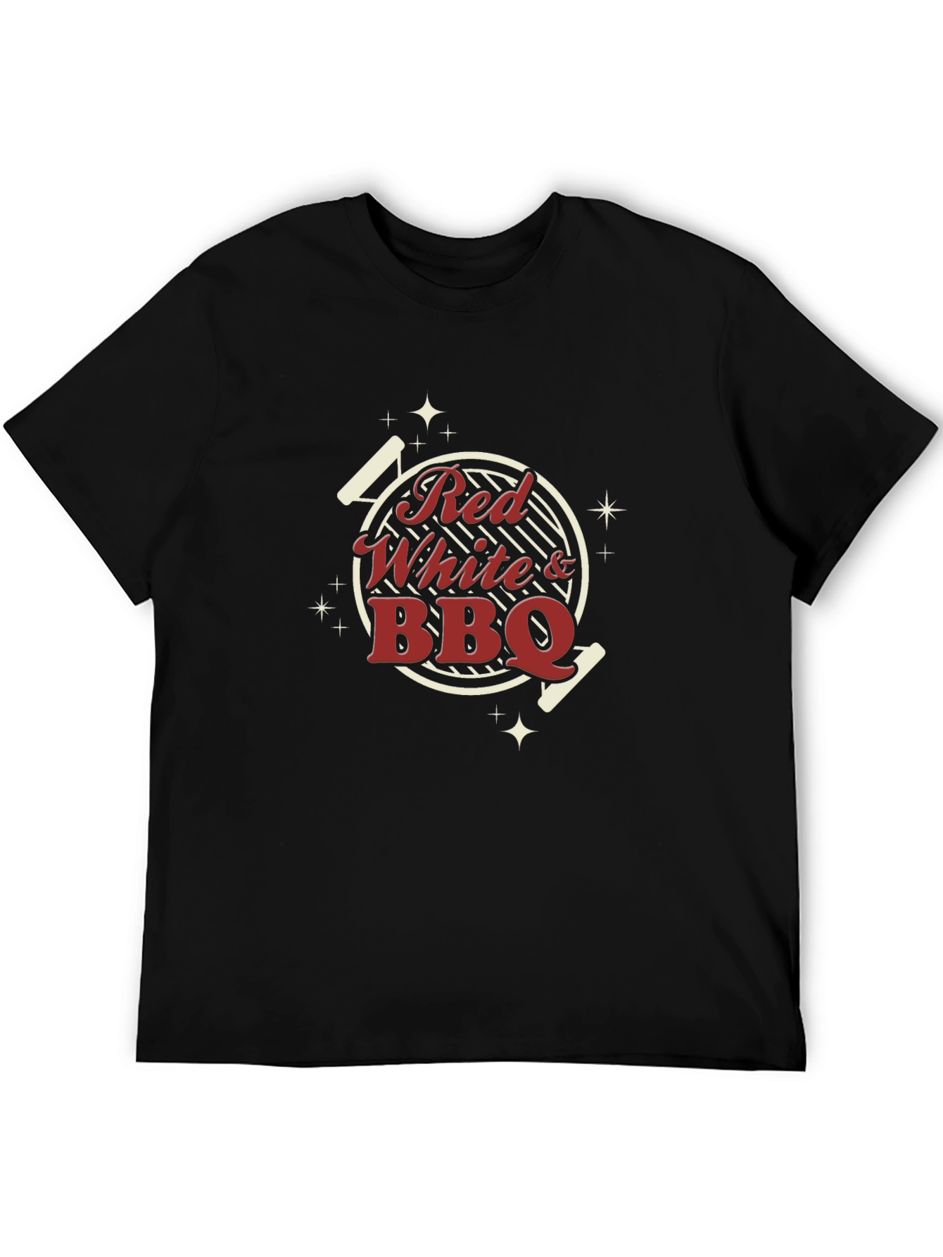 Red White BBQ Graphic T-Shirt