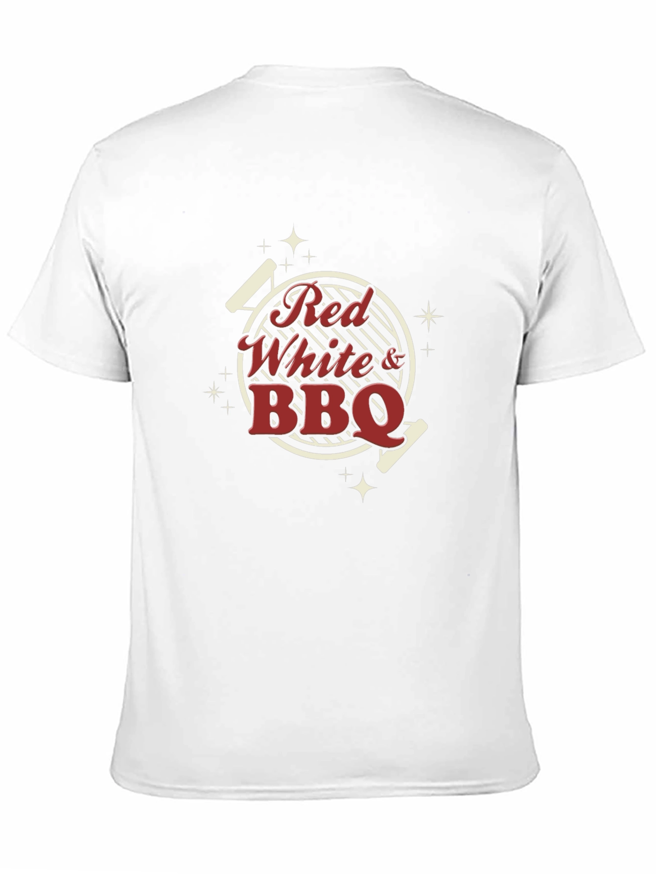 Red White BBQ Graphic T-Shirt