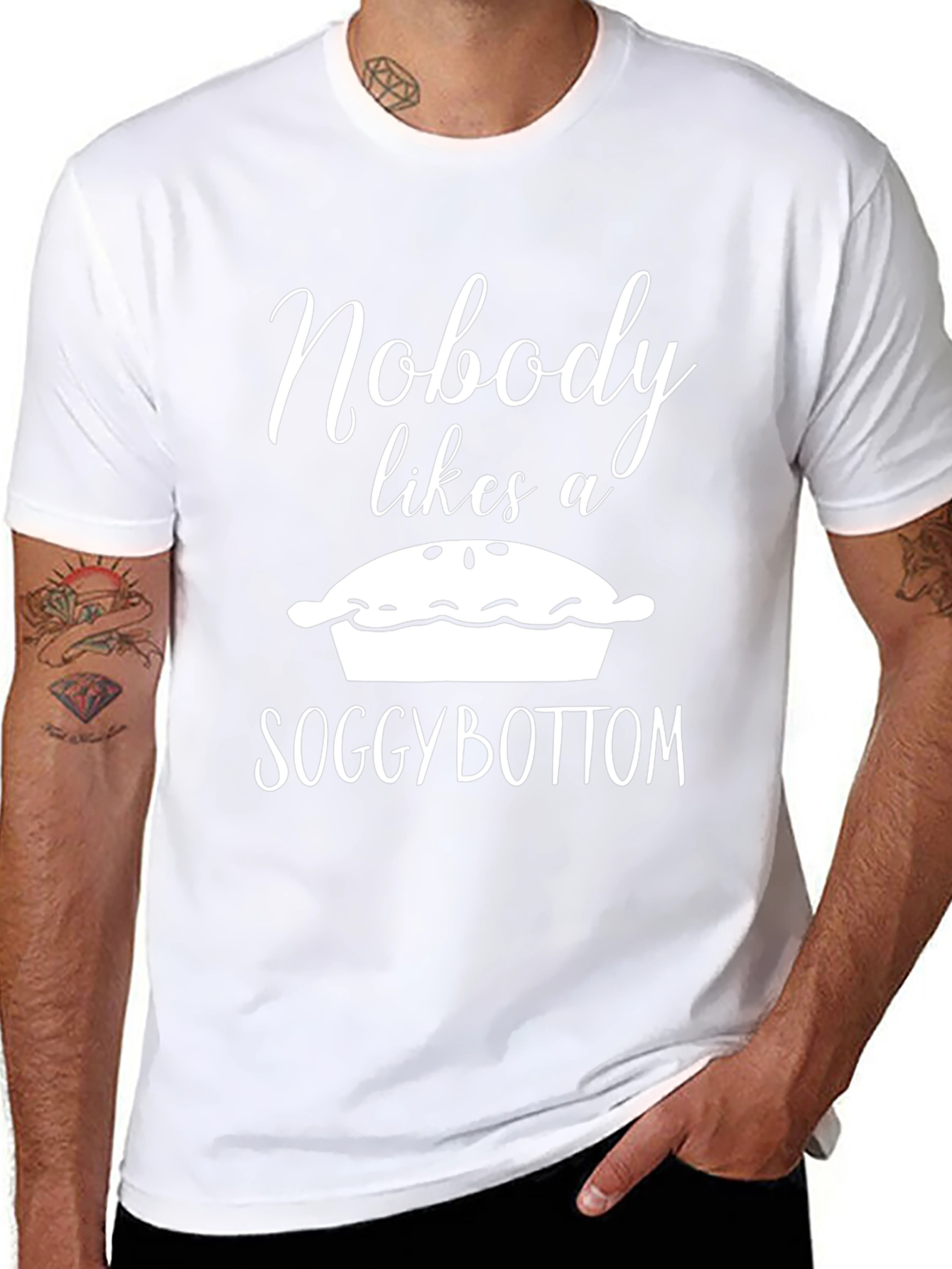 Soggy Bottom T-Shirt - Funny Pie Tee