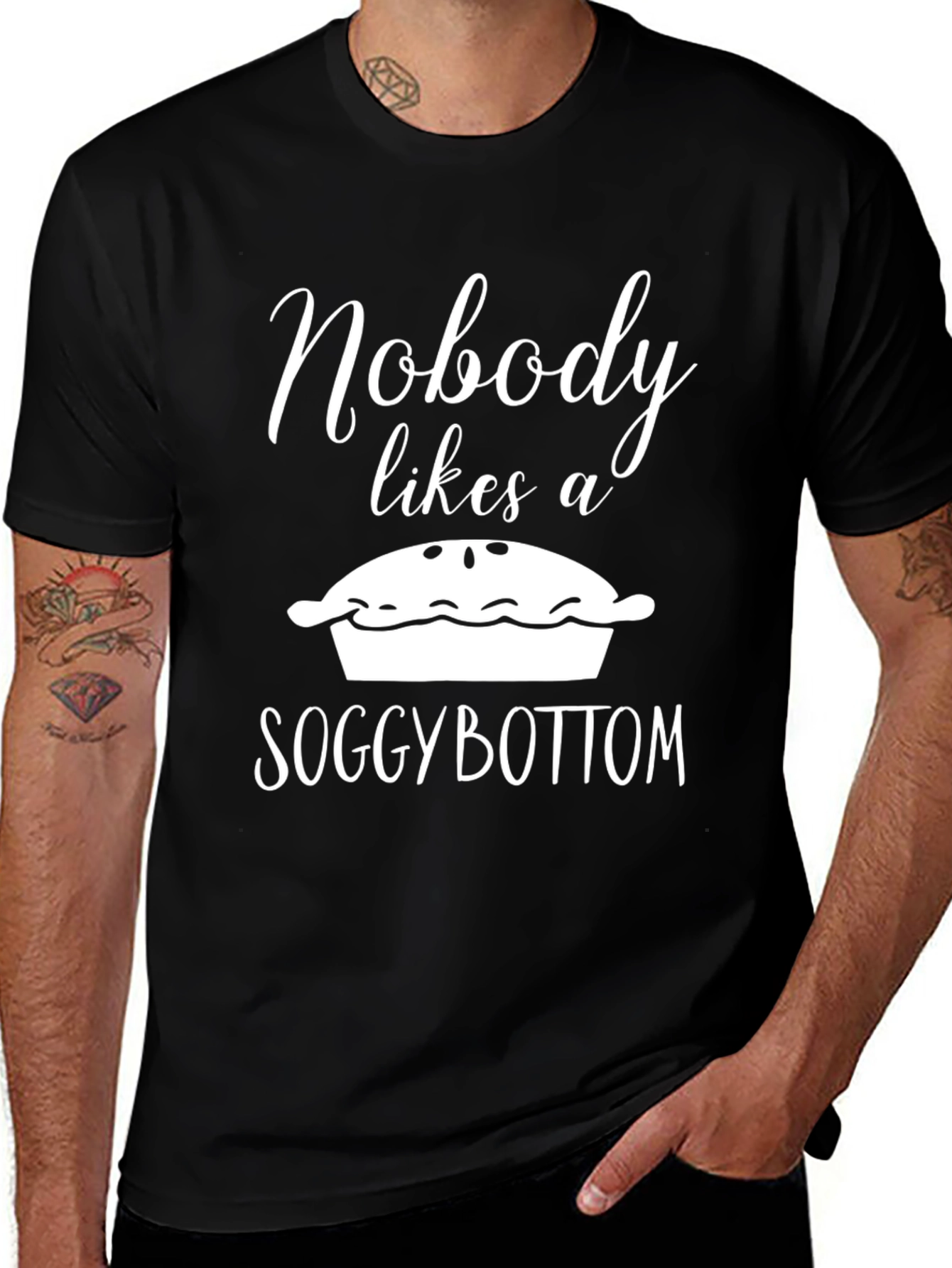 Soggy Bottom T-Shirt - Funny Pie Tee