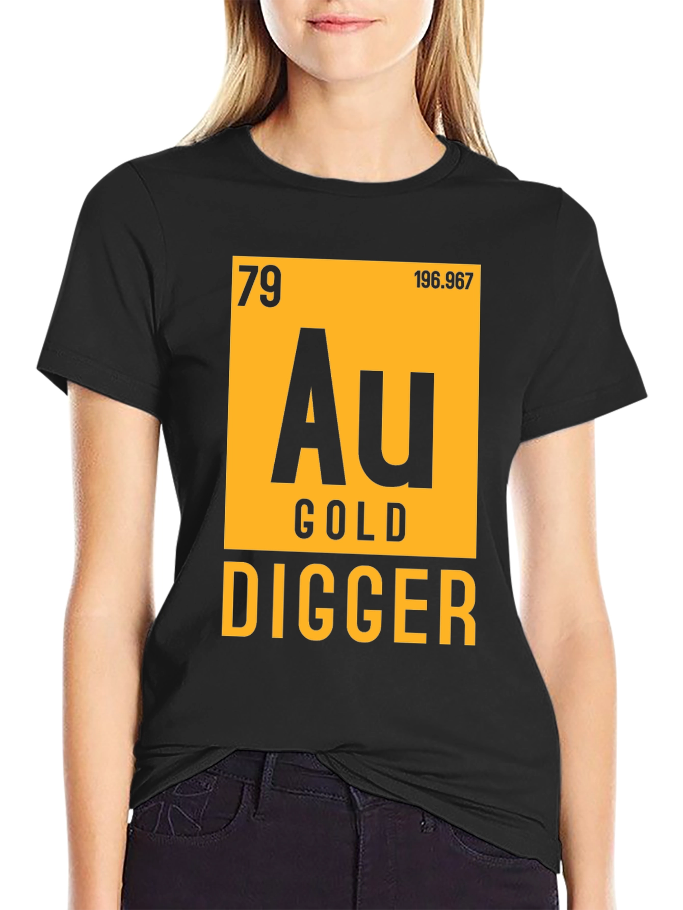Gold Digger T-Shirt - Periodic Table Inspired Novelty Tee