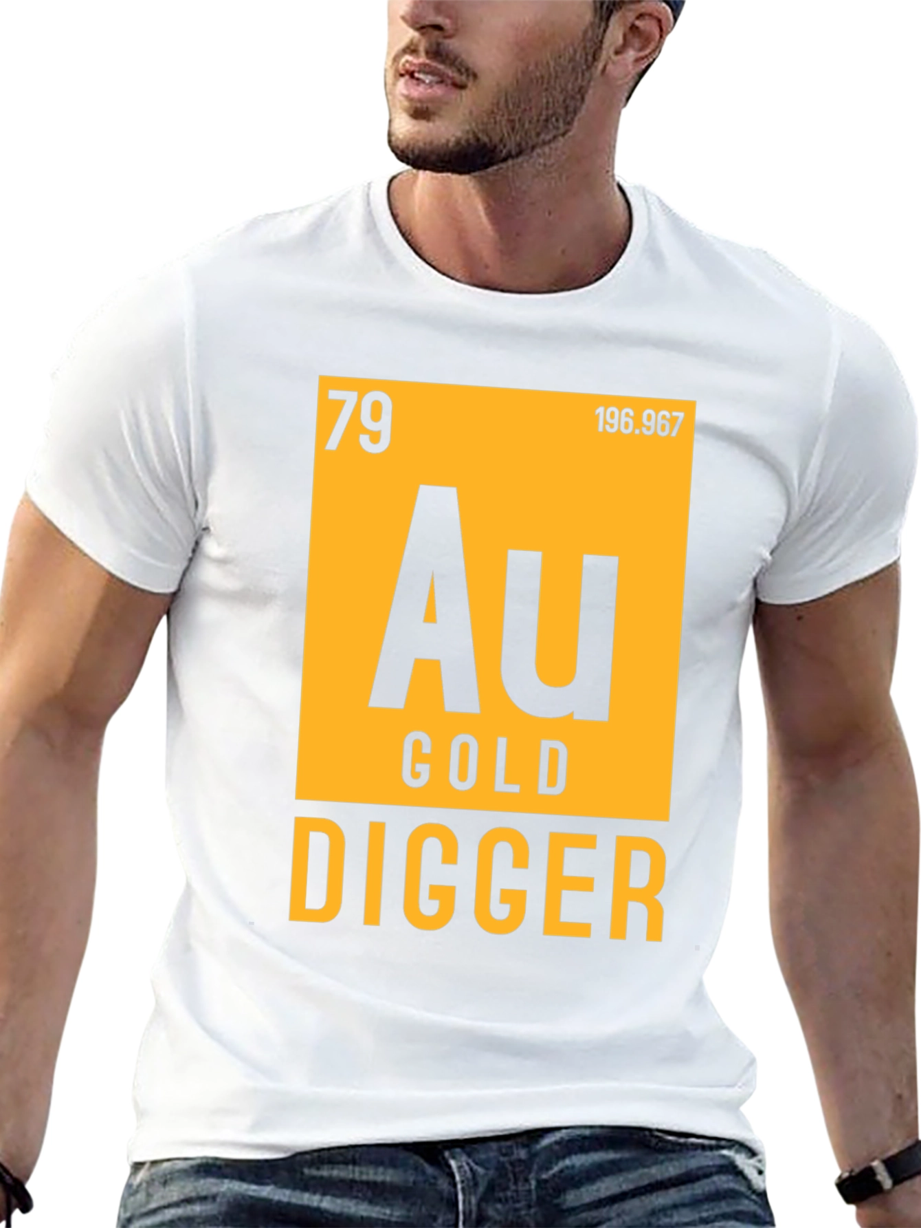 Gold Digger T-Shirt - Periodic Table Inspired Novelty Tee
