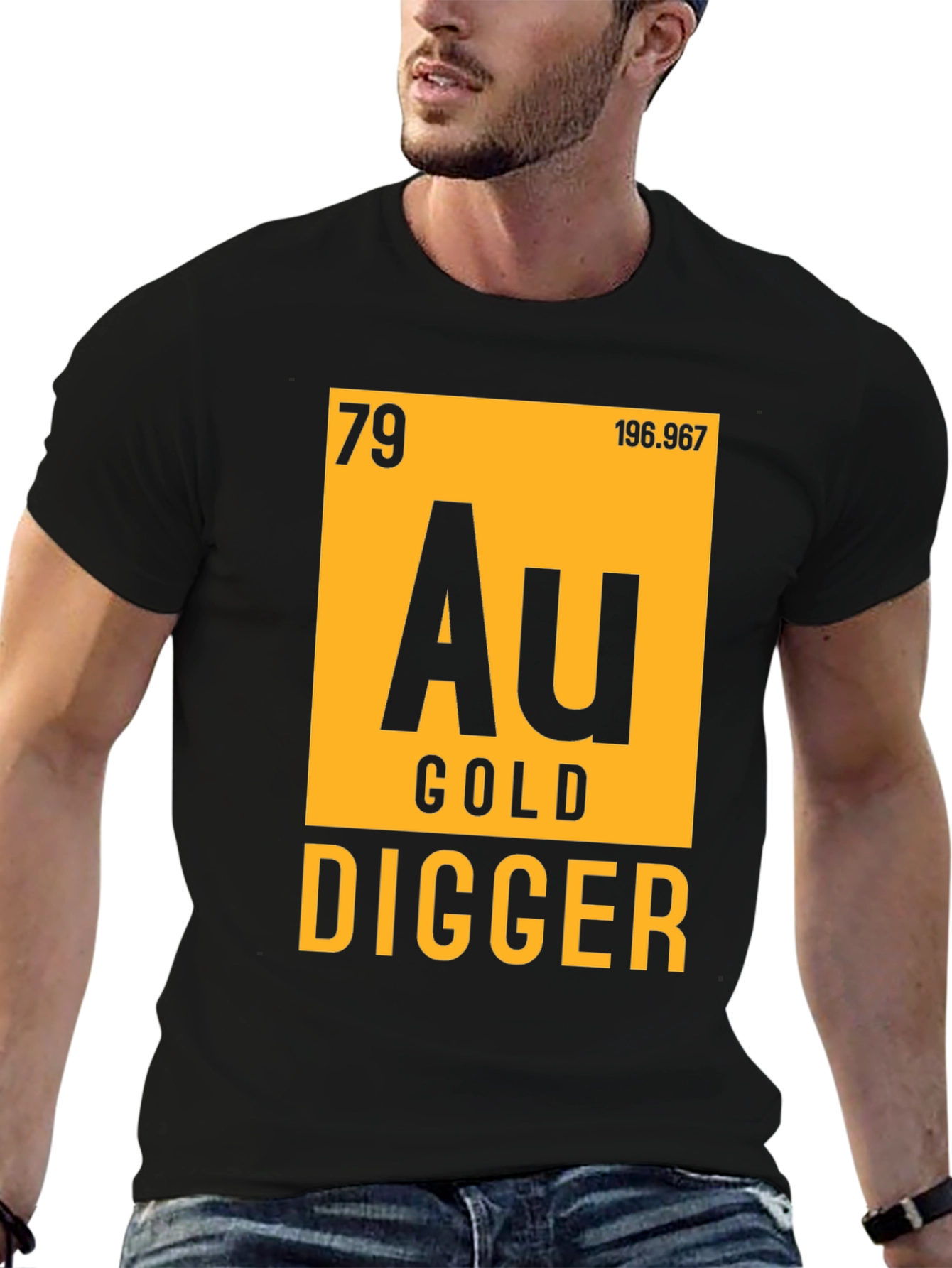 Gold Digger T-Shirt - Periodic Table Inspired Novelty Tee