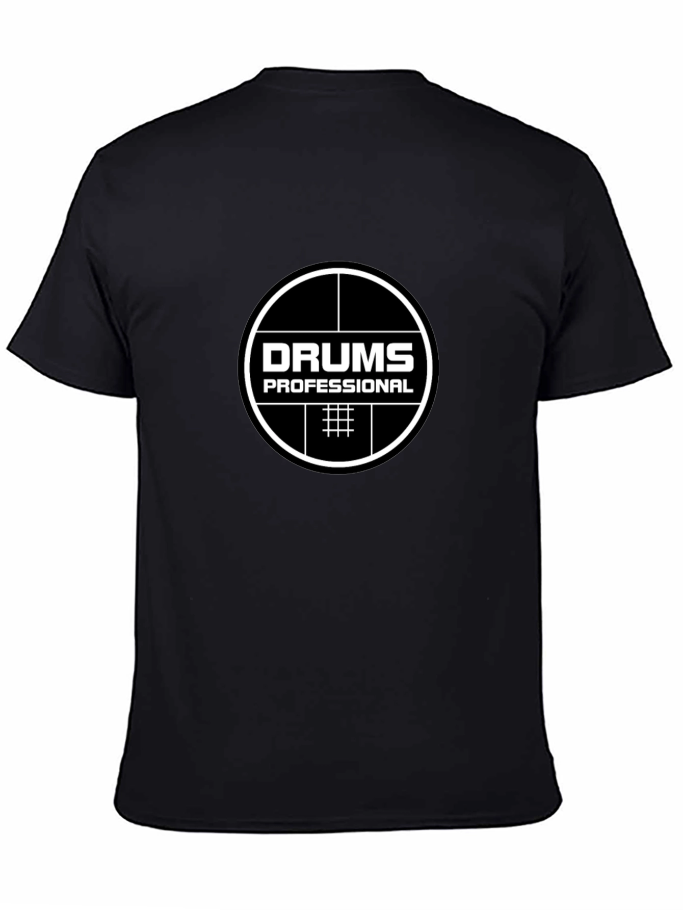 Drums Professional Black T-Shirt
