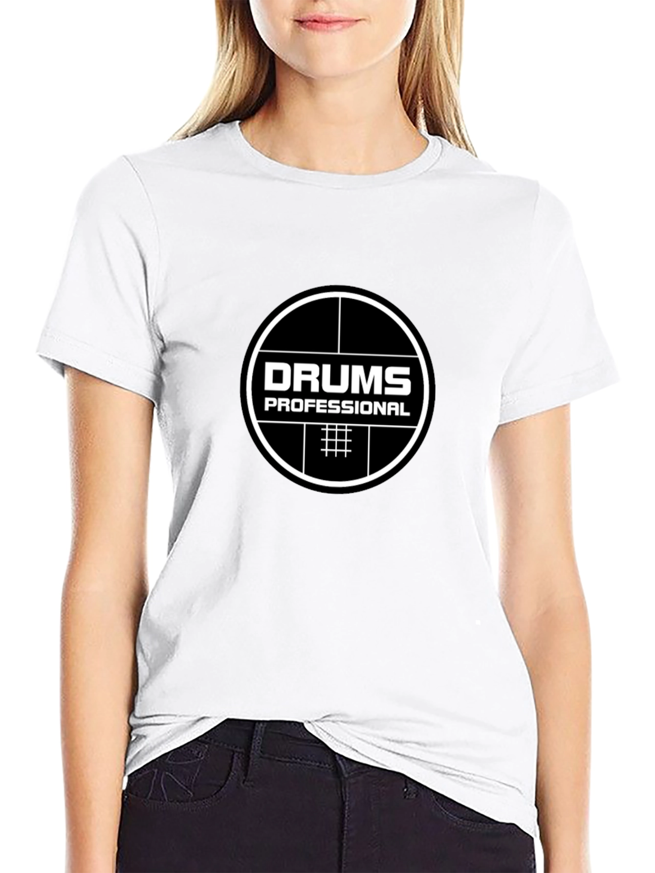 Drums Professional Black T-Shirt