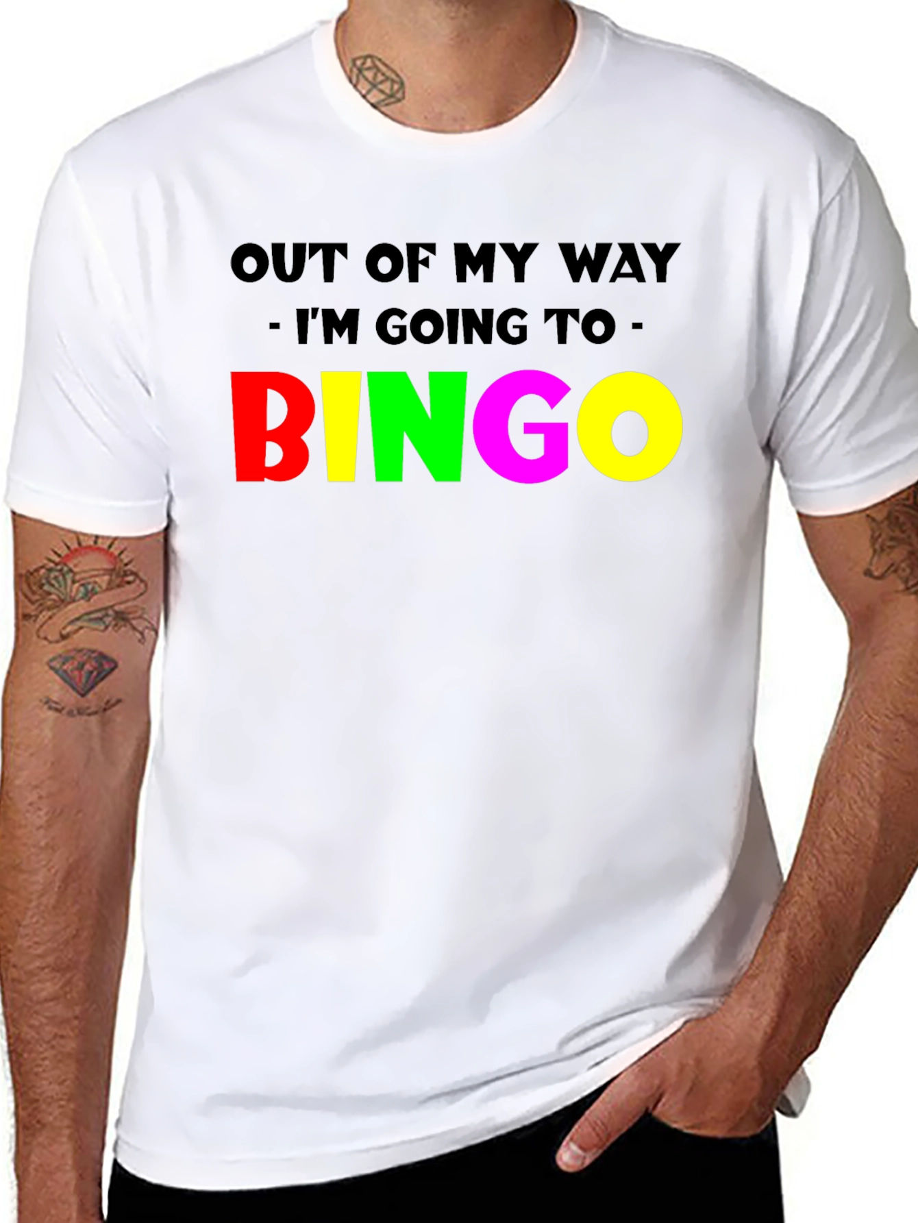 Funny Bingo T-Shirt: Out Of My Way!