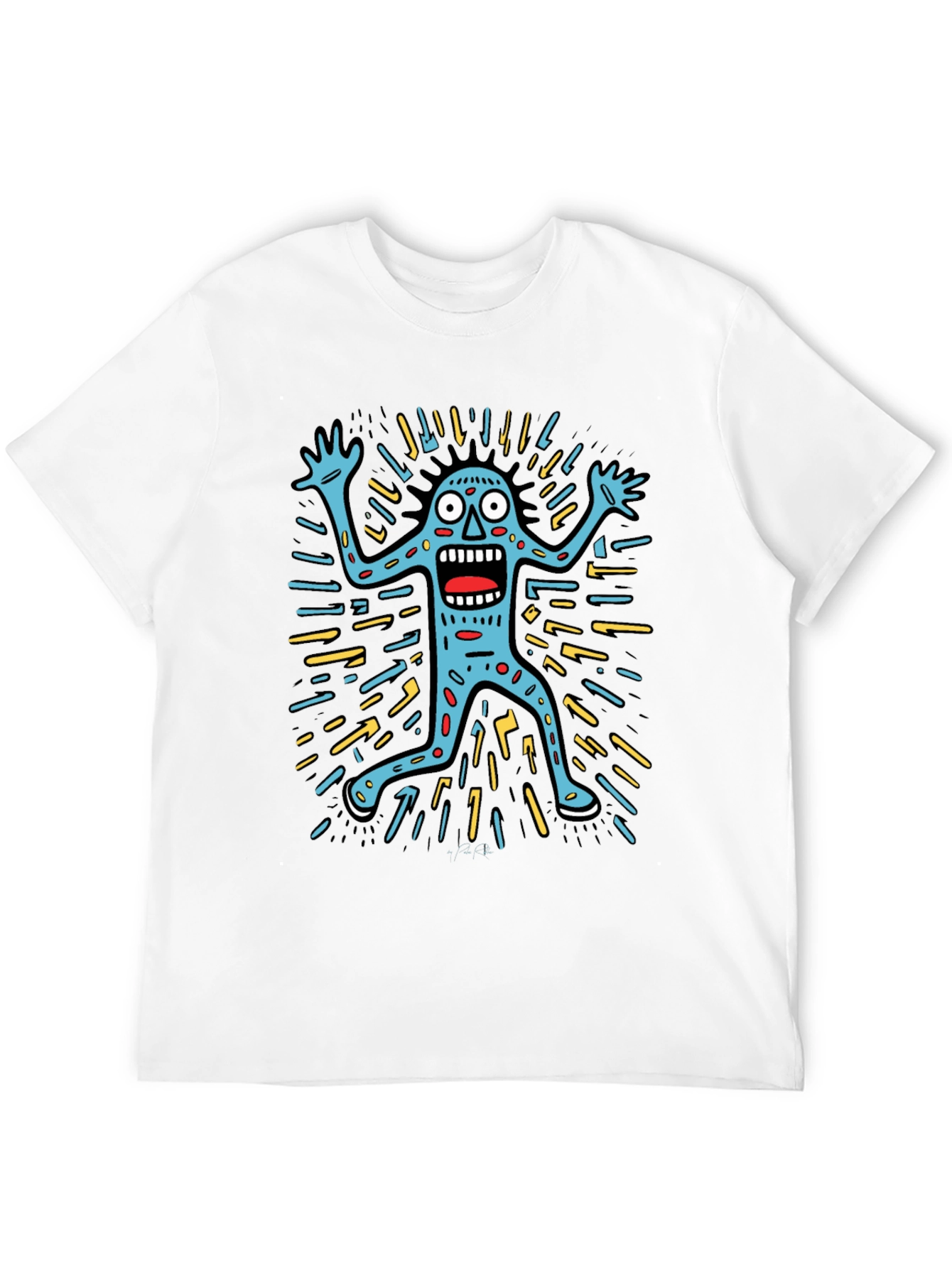 Monster Graphic Black T-Shirt