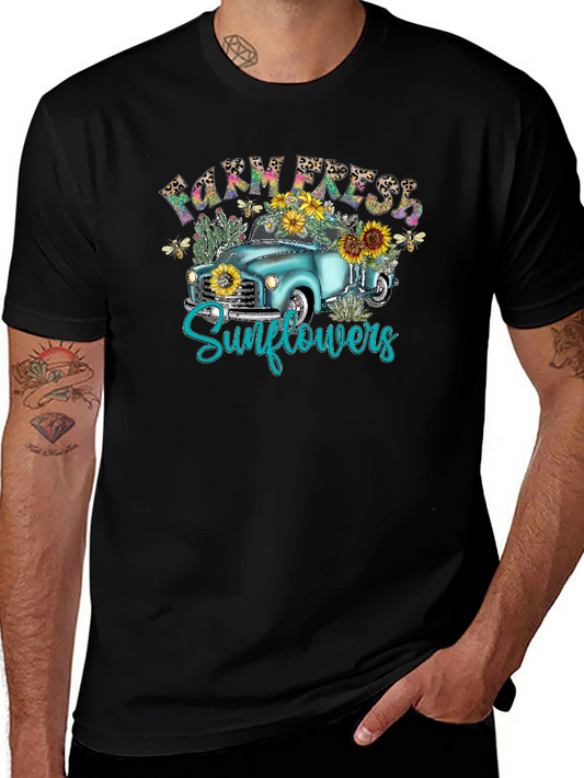 Farm Fresh Sunflower Graphic Tee