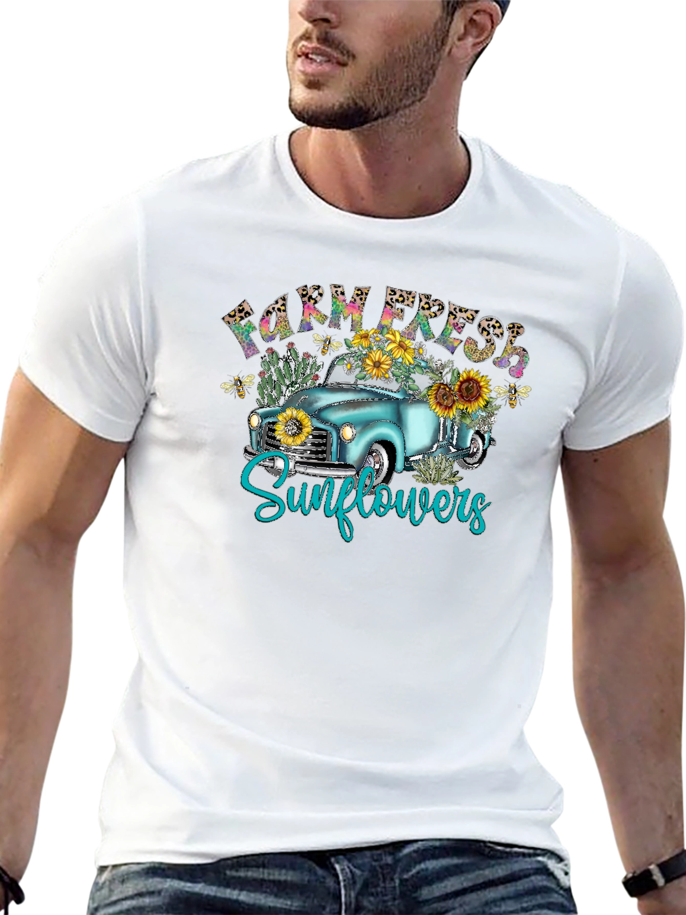 Farm Fresh Sunflower Graphic Tee
