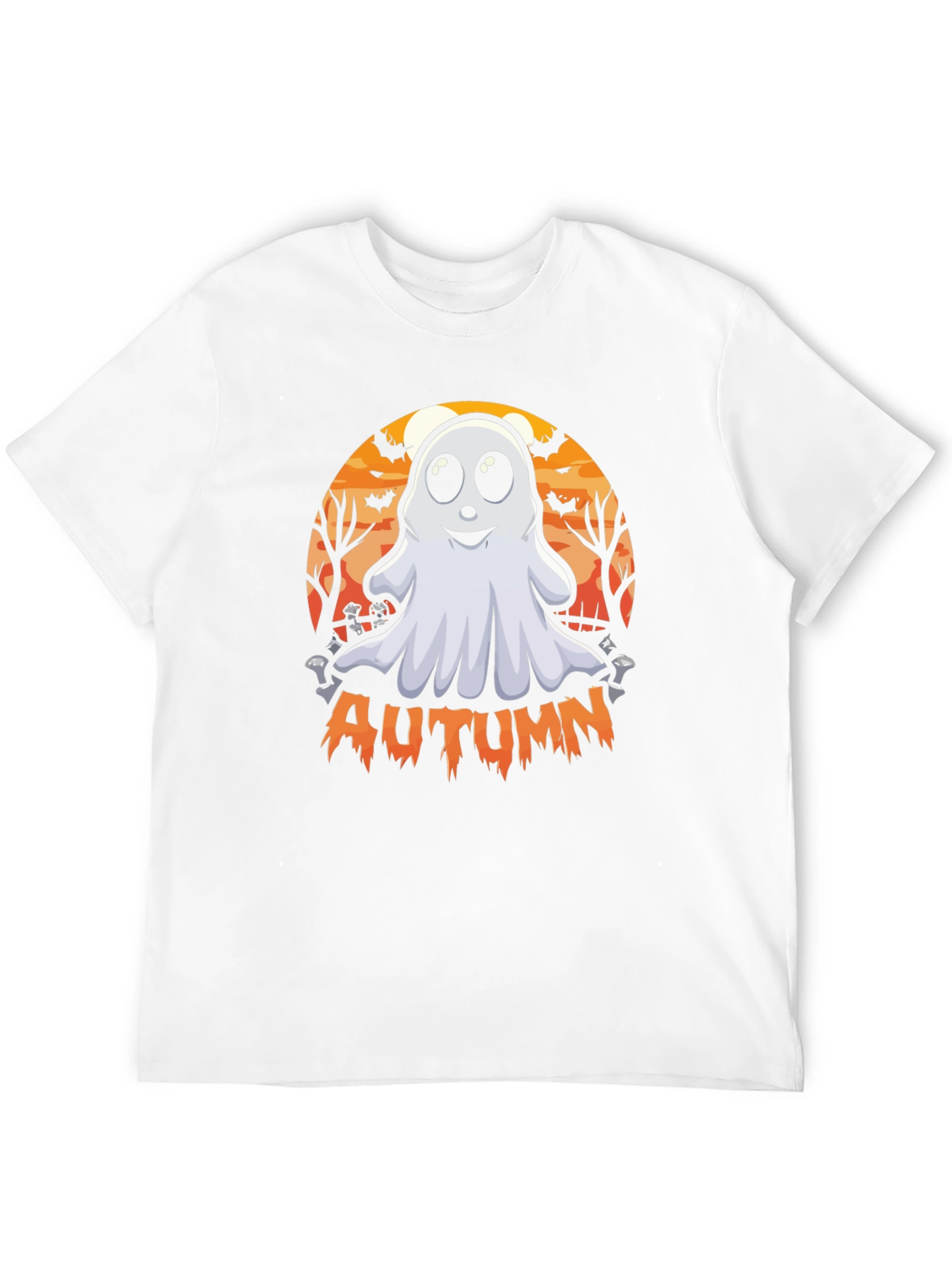 Autumn Ghost Graphic Tee - Halloween